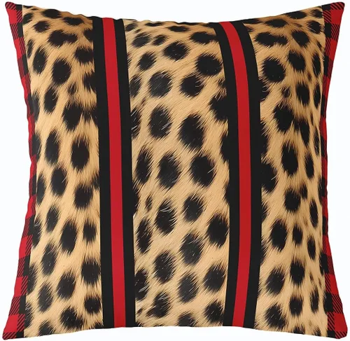 Vista 20 de Feelyou Funda de almohada de piel de vaca, funda de cojín rústica de retazos occidentales para decoración del hogar, sala de estar, funda de cojín