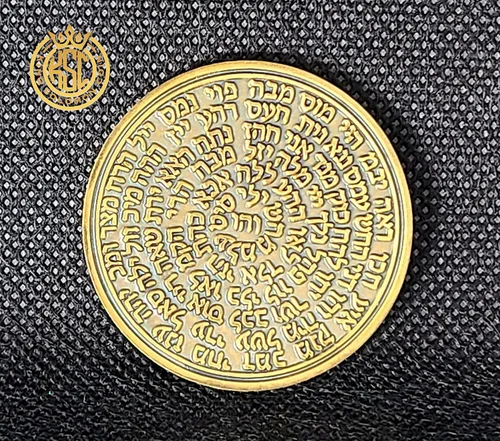 Vista 9 de Cuarto Pentáculo de Mercurio + 72 nombres de Dios + 1FitAll King Salomon Moneda bisel de kabbalah Seal Talismán Collar, Metal, no conocido
