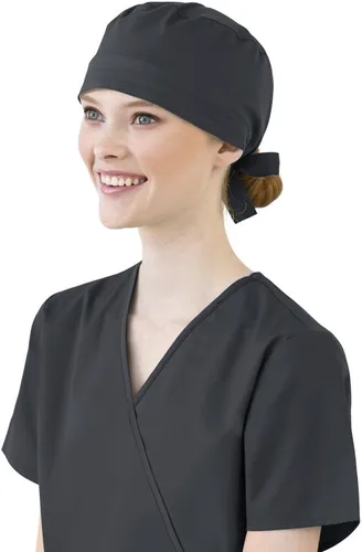 Vista 7 de WonderWink Gorra médica unisex Vino