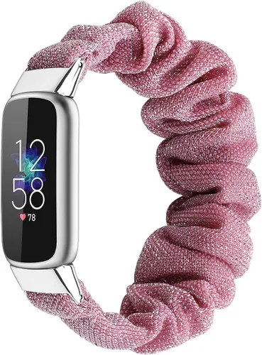 Vista 17 de Correas elásticas compatibles con Fitbit Luxe Bands, pulsera elástica de tela suave de repuesto para Fitbit Luxe Fitness Tracker, pequeña/grande