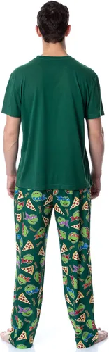 Vista 5 de INTIMO Teenage Mutant Ninja Turtles - Conjunto de pijama para hombre Ninja Diet, Verde