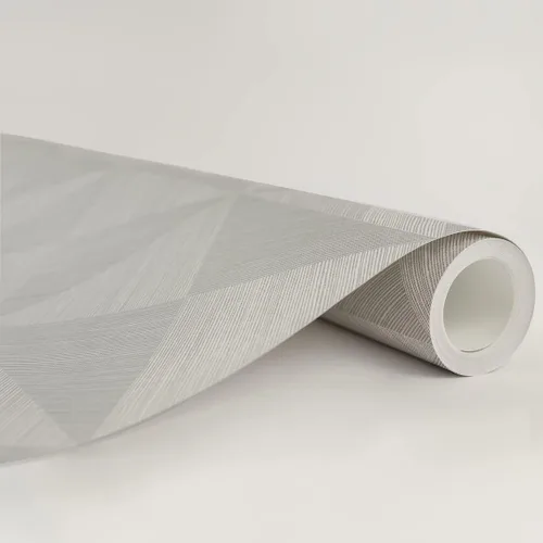 Vista 5 de NextWall Stacy Garcia Home Geo - Papel tapiz para despegar y pegar (gris lunar)