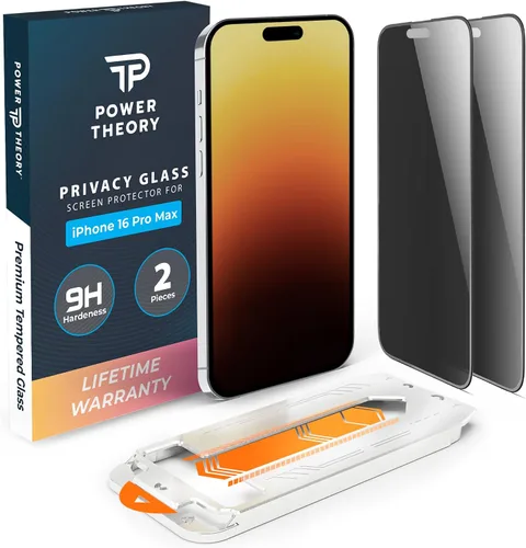 Vista 16 de Power Theory Protector de pantalla para iPhone 14 Pro Max, pantalla de vidrio templado de alta calidad para una máxima protección en tu iPhone 14