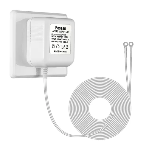 Vista 8 de AC18V - Adaptador de corriente para timbre de puerta con cable, compatible con Ring Zmodo Smart Doorbell y Nest Hello Doorbell