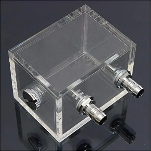 Vista 2 de 6.8 fl oz Tanque de agua de acrílico Enfriador de agua Radiador PC CPU WaterBlock