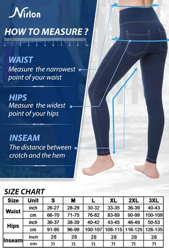 Vista 6 de Nirlon Jeggings - Leggings de cintura alta con control de abdomen para mujer