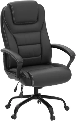 Vista 5 de Silla de oficina grande y alta para personas pesadas, 500 libras, silla de computadora de piel sintética, silla de escritorio de masaje, silla