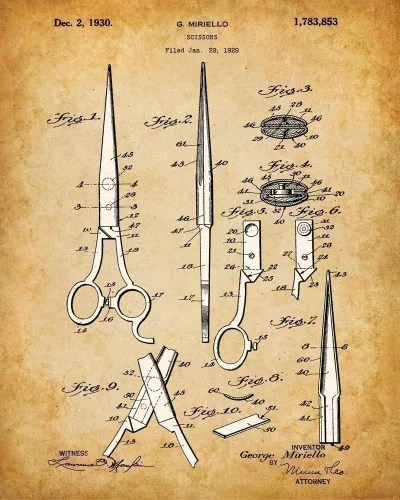 Vista 5 de Impresiones artísticas originales de barbería - Juego de cuatro fotos (8 x 10) sin marco, hace una gran decoración de barbería y regalo por menos