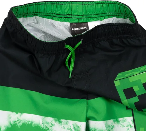 Vista 5 de Minecraft Steve Creeper Alex - Traje de baño de esqueleto para niños pequeños a grandes