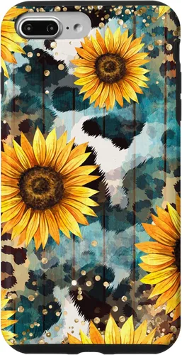 Vista 12 de Funda Boho Western de piel de vaca para iPhone 12 Pro Max