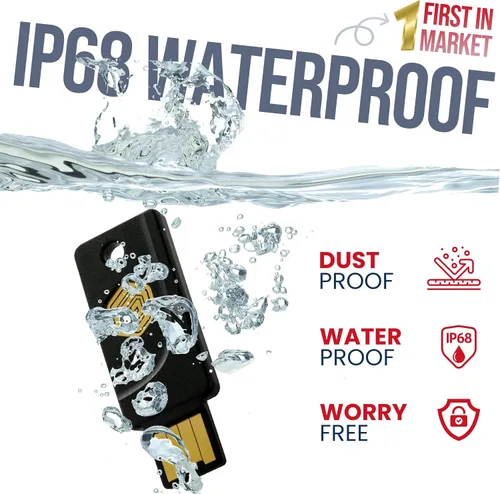 Vista 3 de GoTrust Idem Key – A, Resistente al agua IP68, Llave de autenticación de dos factores de múltiples protocolos, USB-A/NFC, Certificada FIDO2 L2