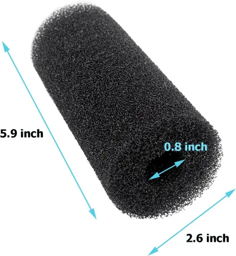 Vista 2 de Kit de filtración de espuma de prefiltro de 5.9 ″ para tanque de peces de acuario de estanque, 2