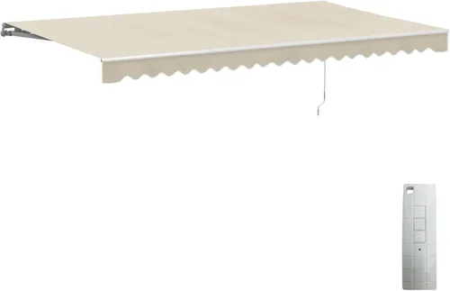 Vista 99 de Toldo Aleko retráctil, motorizado, para patio Gris
