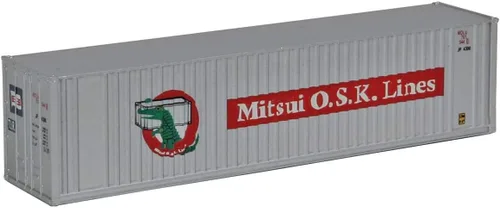 Vista 6 de Walthers SceneMaster Modelo a escala N de CSX Intermodal (blanco, azul) Contenedor lateral acanalado de 48 ', 949-8464