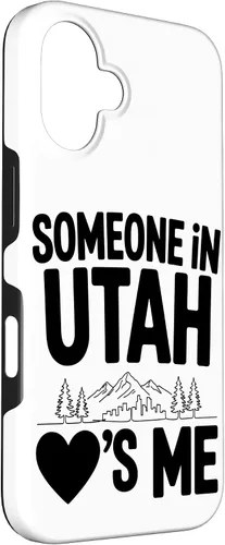 Vista 3 de Someone in Utah Loves Me Long Distance Family Case for iPhone 16