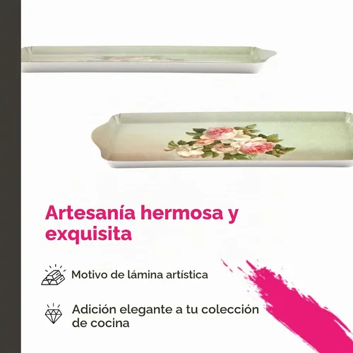 Vista 3 de Pimpernel Bandeja de sándwich de rosas antiguas