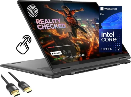 Vista 10 de Lenovo Portátil Yoga 7i 2 en 1 2026, Intel Core Ultra 7 256V, Intel Arc Gris lunar
