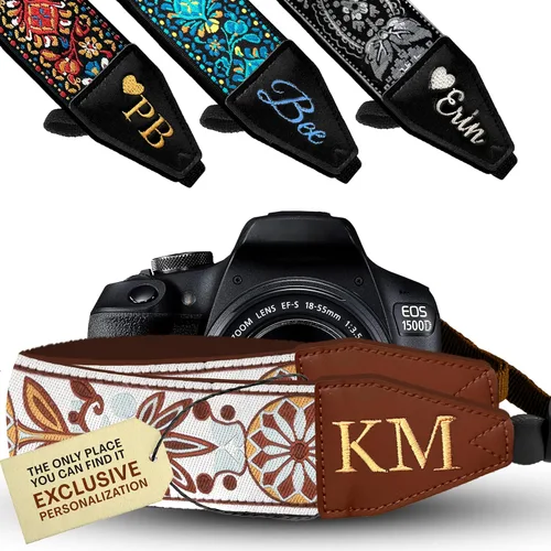 Vista 18 de Art Tribute Camera Strap for All DSLR and Mirrorless Cameras. Photographers Strap Neck, Shoulder & Crossbody Camera Strap