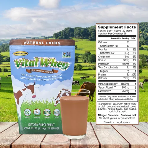 Vista 5 de Well Wisdom - Vital Whey Natural Sabor Cacao 600g (21oz) [Salud y Belleza]