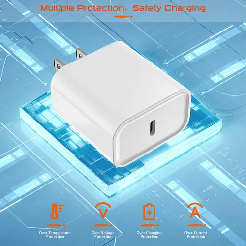Vista 4 de Cargador para iPhone de carga rápida, 20 W, USB C, cargador rápido de 3 pies compatible con iPhone 14 pro/14 pro