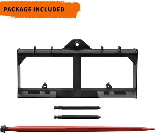Vista 7 de YINTATECH Lanza de heno de 49" para tractor 2000 lbs Quick Attach Skid Steer