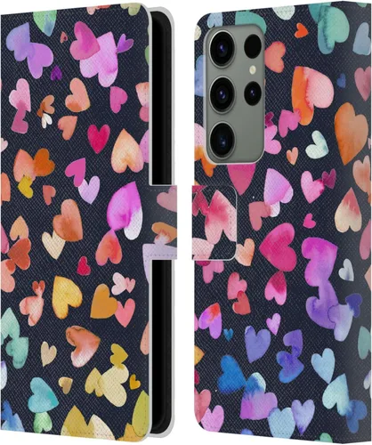Vista 47 de Head Case Designs Officially Licensed Ninola Brushstrokes Multi Colorful Leather Wallet Case Compatible with Samsung Galaxy A07 4G