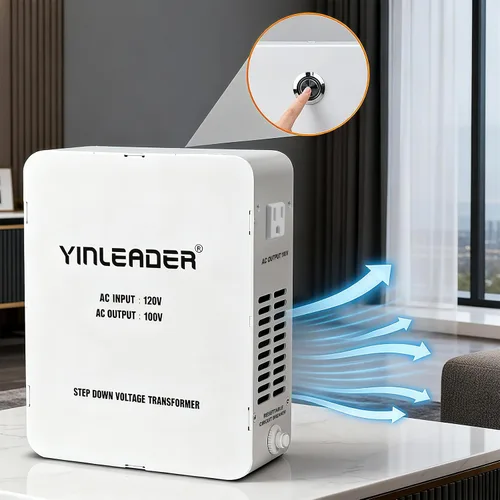 Vista 6 de 1000W US 120V a 100V JP Japón convertidor de voltaje paso abajo transformador