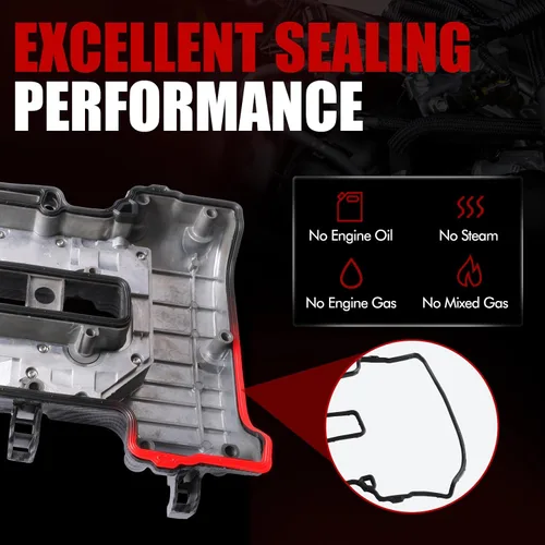 Vista 6 de MITZONE Cubierta de válvula de aluminio tipo tira de carbono compatible con Chevrolet Cruze 2011-2016 Sonic 2012-2020 Trax 2013-2021 Volt 2011-2015