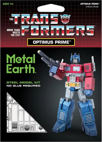 Vista 6 de Metal Earth Fascinations Transformers Optimus Prime Color 3D Kit de modelo de metal