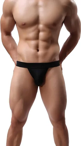 Vista 2 de eywlwaar Calzoncillos atléticos para hombre, ropa interior de nailon elástico, para bikini