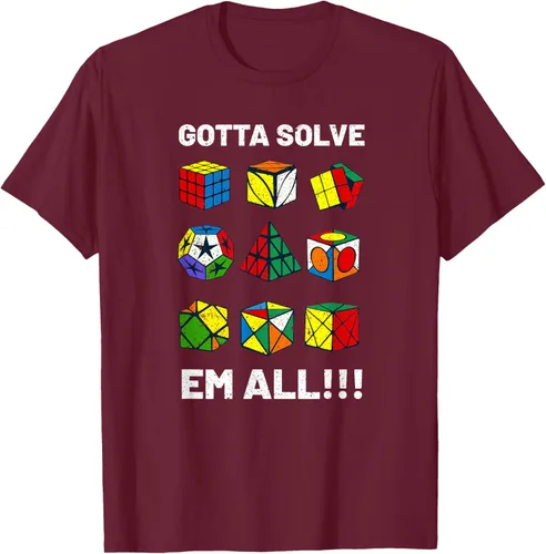 Vista 16 de Camiseta competitiva Puzzle Cube Gotta Solve Em All Speed Cubing