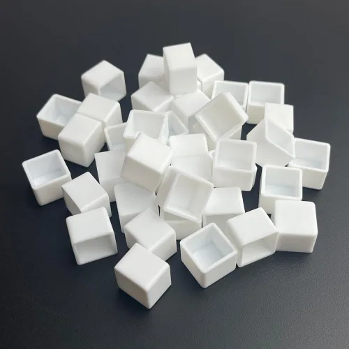 Vista 15 de FCLUB 24 bandejas de acuarela vacías – Moldes de esquina redondeada de plástico blanco de 0.1 fl oz para paleta de pintura de bricolaje