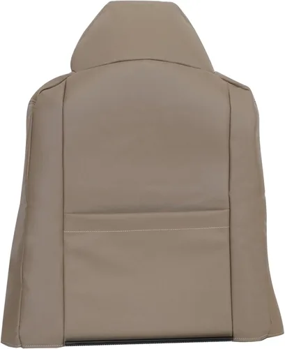 Vista 5 de GXARTS Funda de cuero de repuesto para asiento de lado del conductor, color marrón #4H, compatible con Ford Excursion F250 F350 F450 F550 Lariat