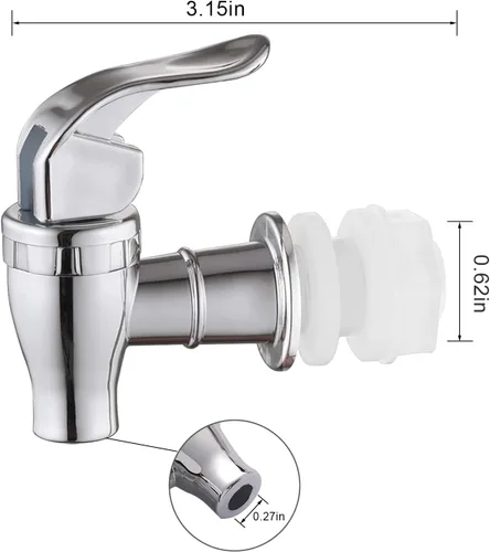 Vista 6 de Spigot para dispensador de bebidas, paquete de 2 dispensadores de bebidas, grifo dispensador de bebidas, grifo dispensador de agua