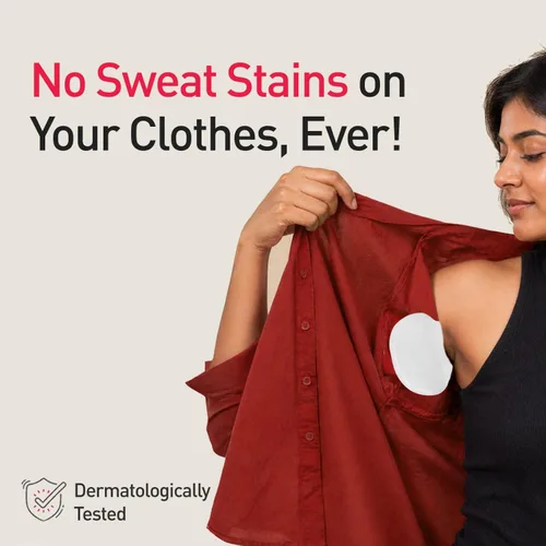 Vista 4 de Sirona Almohadilla desechable para sudor de axilas, 24 almohadillas, antitranspirantes, absorbentes, bloqueadoras de olores, protectores de vestido