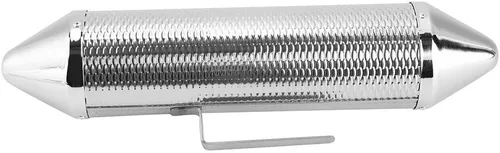 Vista 6 de Guiro de acero inoxidable con raspador mano percusión instrumento accesorio