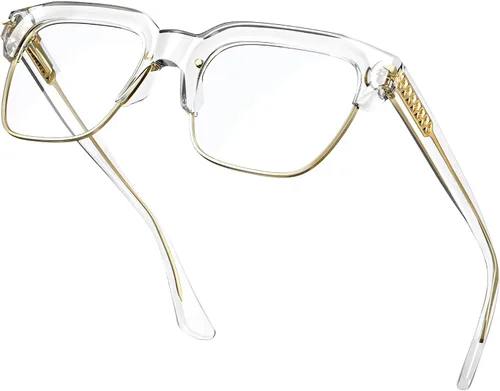 Vista 10 de VISOONE Lentes ligeros TR90 con bloqueo de luz azul Marco Protector de visión para hombres y mujeres ELBERT