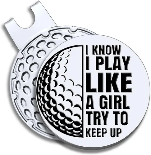 Vista 9 de Men Golf Ball Marker with Magnetic Hat Clip, Funny Golf Accessories Gifts for Men, Novelty Birthday Gifts for Male Golfer Fan