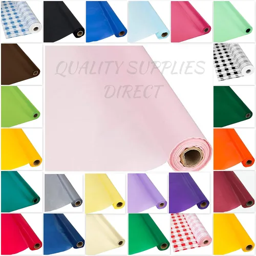 Vista 5 de DIY Craft - Rollo de plástico negro para mesa de banquete, 300 pies de largo (26 colores)