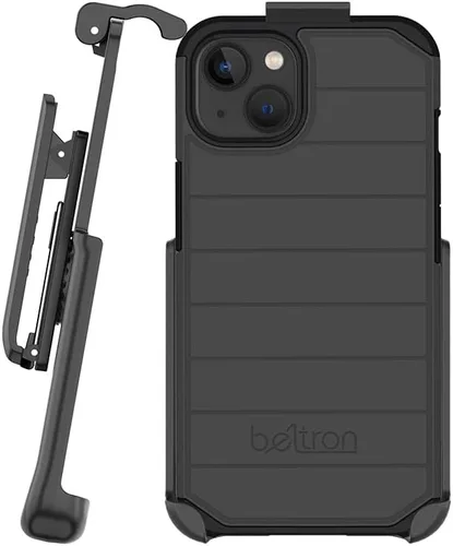 Vista 10 de BELTRON Funda con clip para cinturón para iPhone 14, iPhone 13, funda híbrida delgada de protección completa y funda de clip de cinturón giratoria