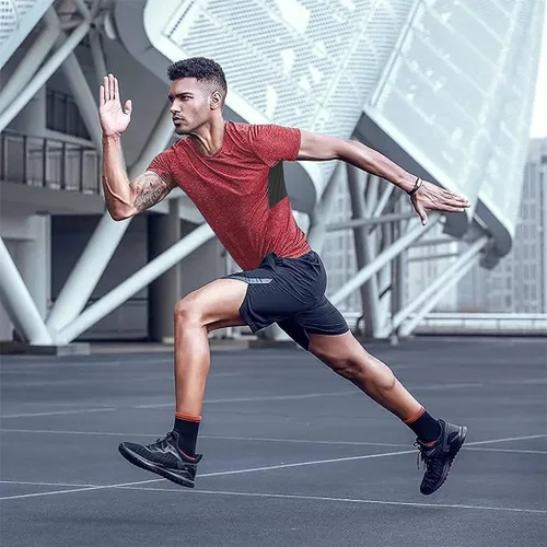 Vista 3 de COOFANDY Paquete de 3-5 camisetas de entrenamiento para hombre manga corta gimnasio culturismo musculación secado rápido fitness