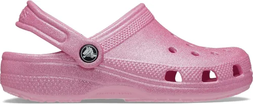 Vista 5 de Crocs Zuecos clásicos con brillantina (niño pequeño/niño grande) Tweed rosa con brillantina, 5, para niño grande, M