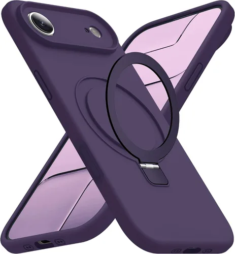 Vista 70 de Funda diseñada para iPhone 11 con soporte magnético invisible Compatible con Mag-Safe, a prueba de caídas de grado militar, a prueba de golpes