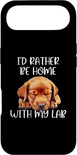 Vista 26 de Funda para iPhone 11 Pro Max Fox Red Lab Mom Dad I'd Rather Be Home Labrador Retriever