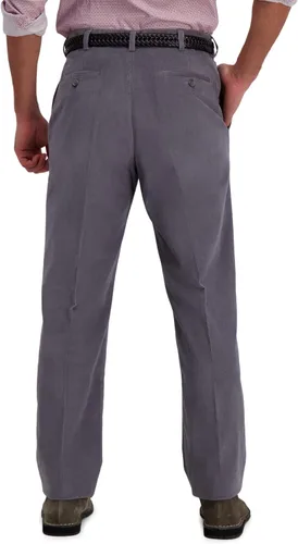 Vista 3 de HAGGAR Pantalón de pana elástico para hombre (corte clásico y recto)