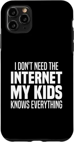 Vista 13 de I Don't Need The Internet My Kids Knows Everything - Parents Case for iPhone 17