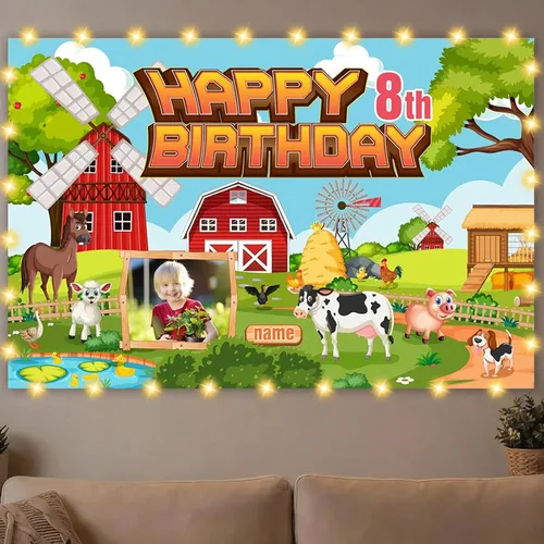 Vista 16 de Dicodes Decoraciones de cumpleaños de unicornio personalizadas para niñas, pancarta de cumpleaños de unicornio, decoración de cumpleaños de princesa