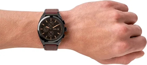Vista 4 de Fossil Everett - Reloj cronógrafo de cuarzo de acero inoxidable para hombre, Everett FS5879 - Reloj cronógrafo de acero inoxidable de 0.709in