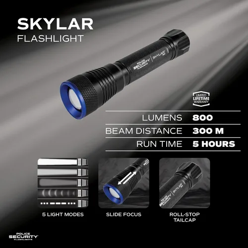 Vista 2 de Linterna Police Security Skylar, 6AAA