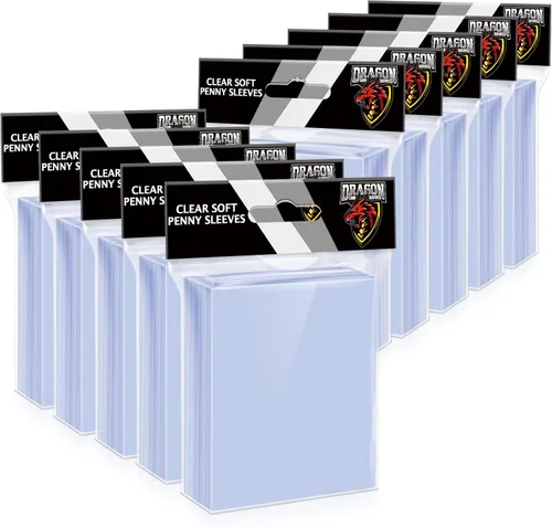 Vista 15 de 100 unidades de fundas de plástico para tarjetas con abertura superior, fundas Penny Soft para protectores de tarjetas de béisbol, adecuadas